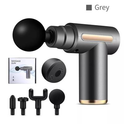 Pistola de Massagem Muscular Portátil Elétrica Profissional Recarregável USB c