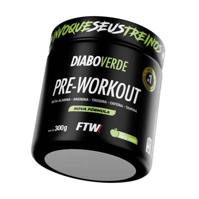 Pré Treino Diabo Verde Pre-Workout 300g - FTW