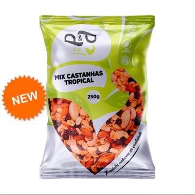 Mix Castanha Tropical Nuts Saudável Nozes, Amêndoas, Castanha Para/Caju Uva Pa