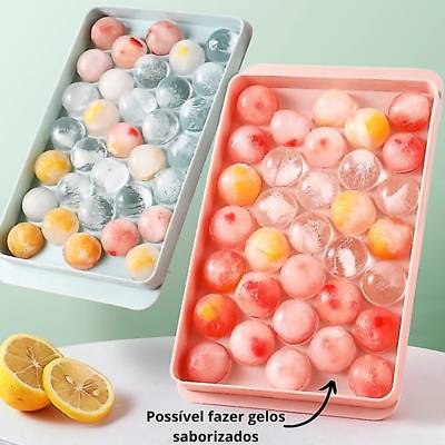 Forma De Gelo Formato Bola Bolinha 33 Cavidades Forma Para Drinks Bebidas Doce