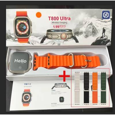 2026 Nova Série 8 Relógio T800 Ultra SmartWatch Esportivo Sem Fio À Prova D'ág