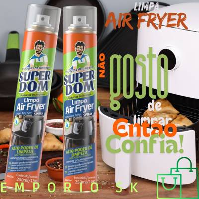 Spray Limpa Air Fryer Alto Poder De Limpeza, Dissolve A Gordura Limpeza Sem Es