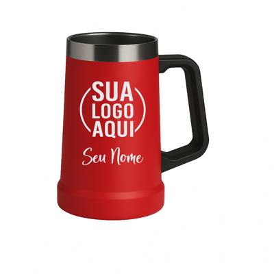 Caneca Chopp Térmica Cerveja Personalizada 710ml Nome - Logo - Empresa - Confr