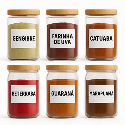 Kit Super Energético Pré Treino Natural Gengibre Guaraná Uva Beterraba Marapua