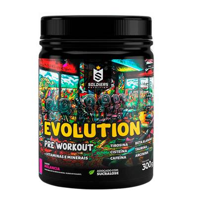 Pré Treino Evolution 300g Soldiers Nutrition Pre Workout Termogênico Energia F