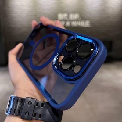 Nova Capa Magnética Resistente  Choques De Titânio Para iPhone Support Magsafe