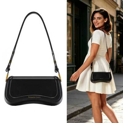 Bolsa de Ombra Feminina com Alça Ajustável, Bolsa Feminina Elegante com Couro 