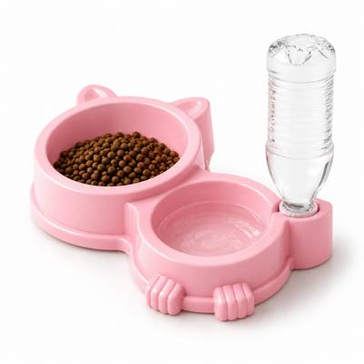 Comedouro Duplo Anti Formiga Pet Bebedouro automático suporte para Garrafa cac