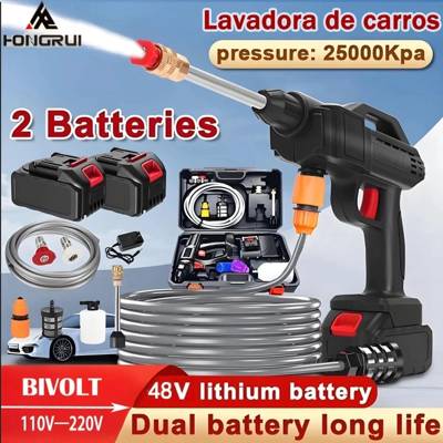 Lavadora de Alta Pressão Portátil Recarregável Para Carros E Jardins Linha Pre