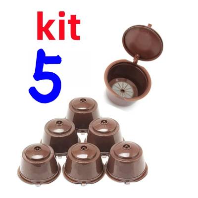 1/3/5 Pcs Cápsula Café Reutilizável Dolce Gusto Recarregável Refrescante Efect