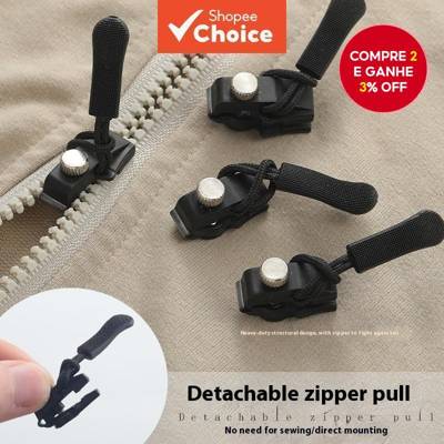Feminino 6 Pçs Zíper Reparador Puxa Conjunto De Substituição Removível Bobina 