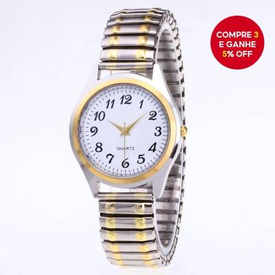 Relógio Com Pulseira De Aço Inoxidável Durável Phisticado , Presente De Feriad