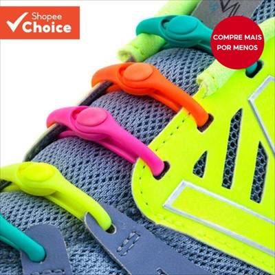 Conjunto De 12 Peças De Cadarços Elásticos De Silicone Preguiçosos Sem Amarraç