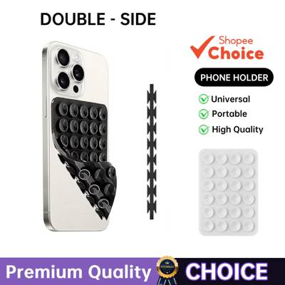 Ventosa De Silicone Dupla Face Suporte De Telefone Capa Adesivo Para selfies S