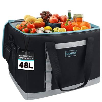 INSMEER Bolsa Termica Grande 48 L / 64 latas Cooler Termico Cerveja Caixa Térm