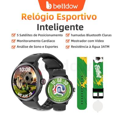 Smartwatch GPS BETTDOW com aplicativo de IA integrado, 100 modos esportivos, r