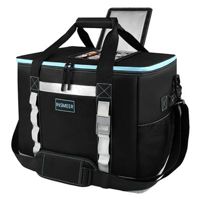 INSMEER Bolsa Térmica 48 L/64 Latas Abertura Superior Cooler Termico Cerveja C
