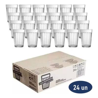 Kit 6/12/24 Copos Americanos 190ml Vidro Nadir Original Café Bar Cerveja Copa 