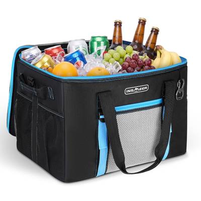 INSMEER Bolsa Termica Grande 50 L Cooler Termico Cerveja Caixa Trmica Preto