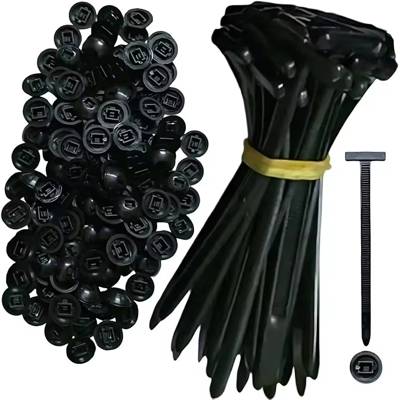 Kit 100/50/20/10Unidades Abraçadeira Nylon Enforca Gato Fivela Cinta Plástica 