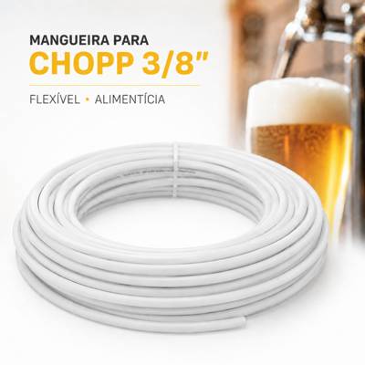 1 à 5 Metros Mangueira Atóxica 3/8 9,52mm Flexível Alimentícia Chopeira Bebida
